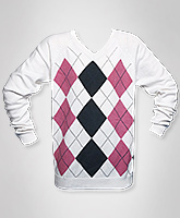 Boys Diamond Sweater - White