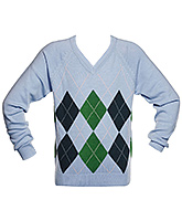 Boys Diamond Sweater - Blue