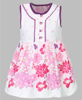 SAPS - Sleeveless Floral Printed Frock