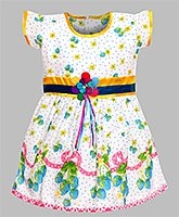 SAPS - Short Sleeves Strawberry Print Frock