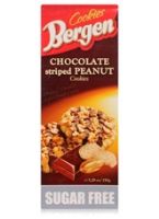 Bergen Sugar Free Chocolate Striped Peanut Cookies