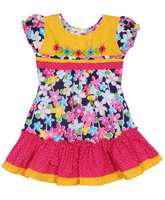 SAPS - Short Sleeves Floral Print Frock