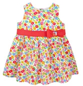 Beebay - Red Floral Print Dress with Bow