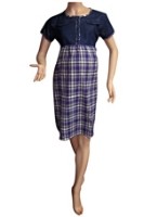 Mama & Bebe - Plaid And Denim Dress
