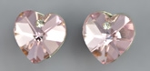 Angel Glitter - Heart Shaped Crystal CZ Diamond Earring
