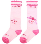 Cute Walk - Scalloped Socks With Bow