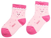Cute Walk - Lace Style Bunny Design Socks