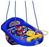 New Natraj - Blue Teddy Print Activity Swing