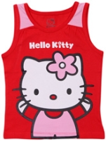 Hello Kitty - Sleeveless Top With Kitty Print