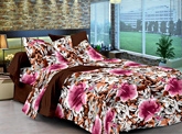 Cenizas Cotton Double Bed Sheet - 172 A