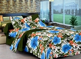 Cenizas Cotton Double Bed Sheet - 172 C