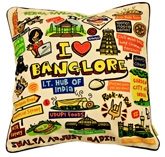 Eco Corner White Bangalore Cushion Cover 1796
