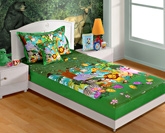 Swayam Digital Print Baby Bed Sheet Set - SKB-134 Jungle