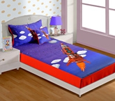 Swayam Digital Print Baby Bed Sheet Set - SKB-129 Rocket
