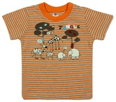 Zero - Striped Half Sleeves T Shirt