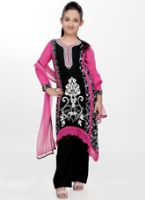 Girlish - Kirochia Laces Work Gorgette  Salwar Kameez With Dupatta