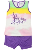 Bed Bugs - Hot Summer Days Print Multicolored Nightsuit