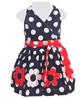 SAPS - Surplice Neckline Dress With Dot Print
