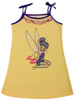 Bed Bugs - Singlet Bow Tie Tinker Bell Print Nighty
