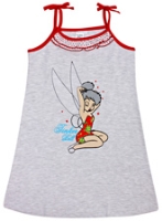 Bed Bugs - Singlet Bow Tie Tinker Bell Print Nighty