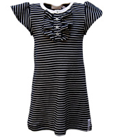 GEGGAMOJA - Cap Sleeves Striped Long Frock