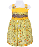SAPS - Sleeveless Frock With Flower Print