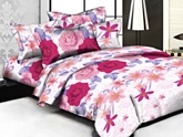 Weaves Pink Double Bed Sheet - WCELB 032