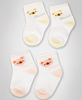 Cute Walk -  Socks With Teddy Print