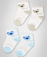 Cute Walk -  Socks With Teddy Print