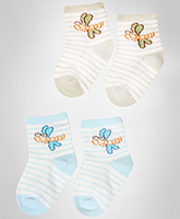 Cute Walk -  Socks With Teddy Print