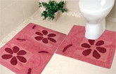 HandloomWala Designer Bath Mat Set - BM2007