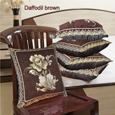 HandloomWala Velvetee Soft Brown Cushion Cover Set - CC 053