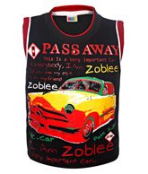 SAPS - Sleeveless Car Printed T-Shirt