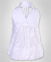 SAPS - Net Top With Halter Neck