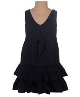 Little Darling - Sleeveless Dress With Cascading Ruffles