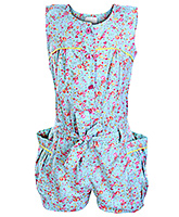 SAPS - Sleeveless Floral Printed Jump Suit