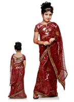 Bhartiya Paridhan - Designer Net Sari With Work