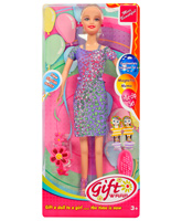 Stylish And Colorful Doll 3 Years +, 29 cm, Gift Wrap Doll with hair clip set ...