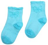 Mustang - Blue Socks With Bow Design