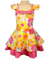 Kilkari - Floral Print Frock With Frill Strap