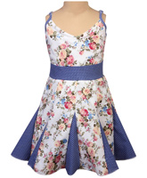 Kilkari - Singlet Floral Print Umbrella Frock
