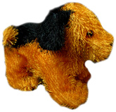 Black and Brown Hairy Dog 3 Years+, Cute little dog soft toy