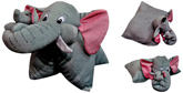 Tickles - Elephant Pillow Cushion Cum Soft Toy