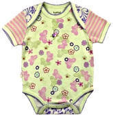 Kushies Baby - Floral Print Onesies