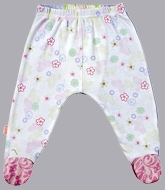Kushies Baby - Floral Print Footed Leggings