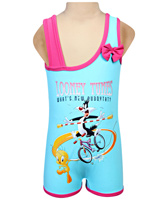 Looney Tunes - Sleeveless One Piece Swim Suit With Bow