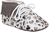 Carter - Heart Print Booties