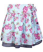 Ladybird - Floral Print Skirt With Bow