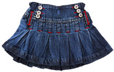 Lady Bird - Pleated Denim Skirt