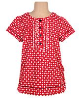Ladybird - Short Sleeves Polka Dots Top